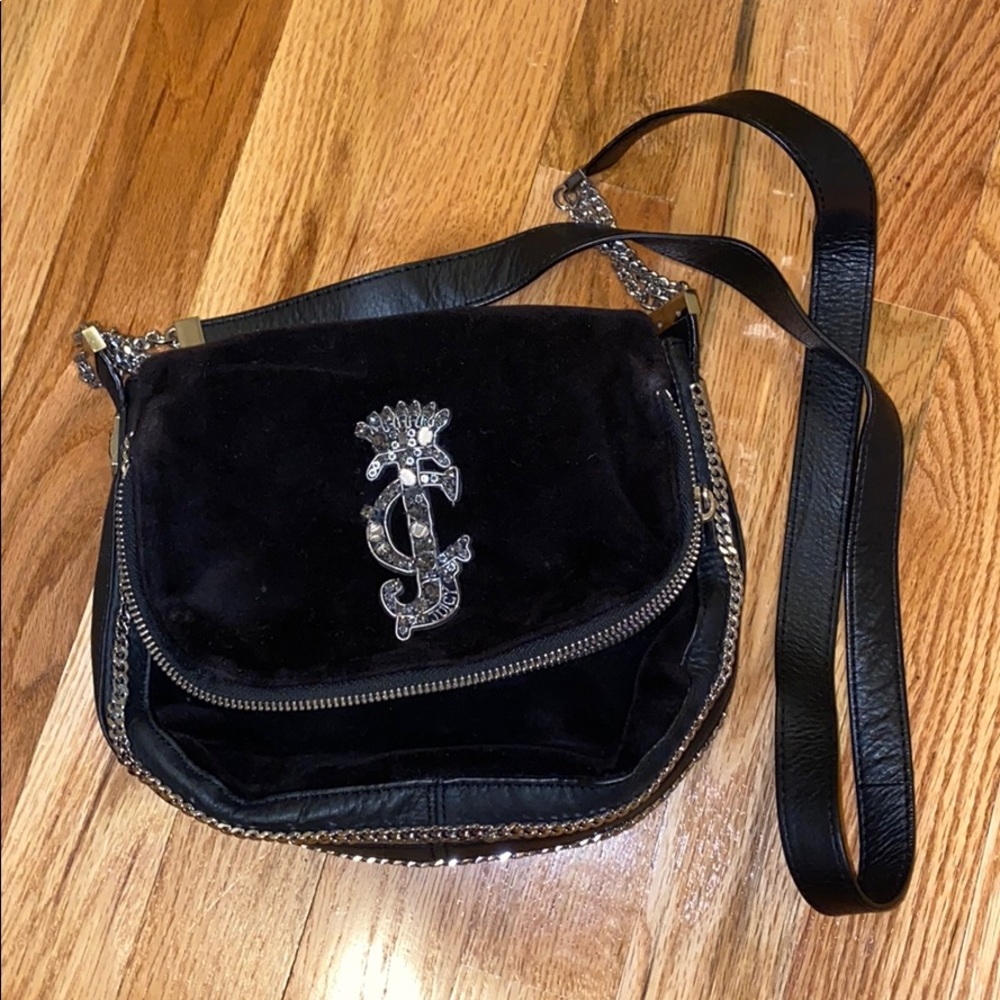 Juicy Couture Black Velvet Crossbody